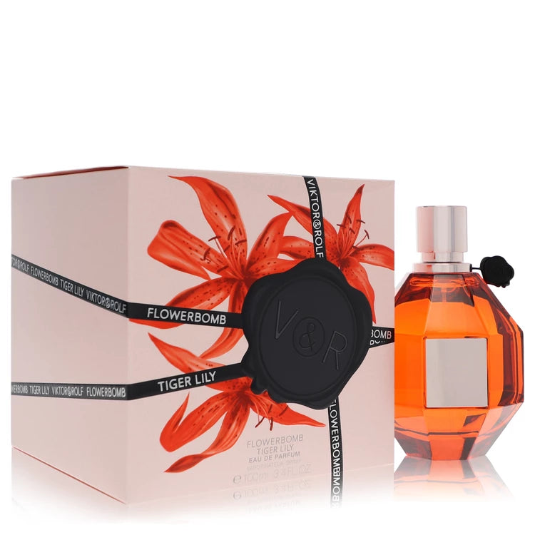 Flowerbomb Tiger Lily Perfume By Viktor & Rolf for Women 3.4 Oz Eau De Parfum