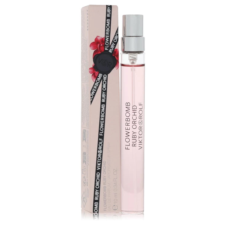 Flowerbomb Ruby Orchid Perfume By Viktor & Rolf for Women 0.34 Oz Mini EDP Spray
