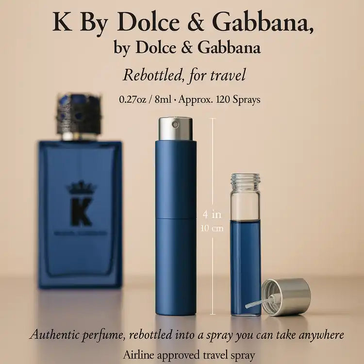 K By Dolce & Gabbana Cologne By Dolce & Gabbana for Men 0.27 Oz Travel Spray